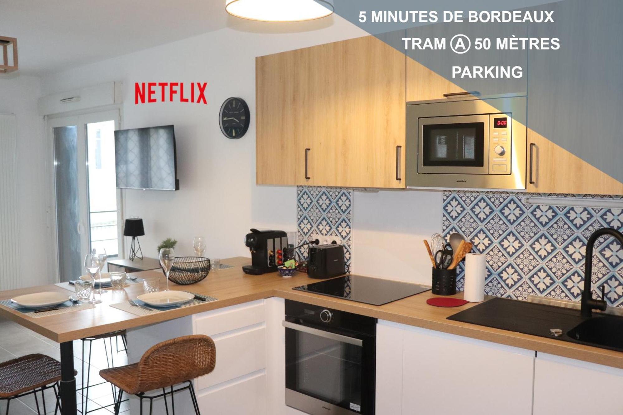 Les Cedres -Tram A 50 Metres, Bordeaux A 5 Minutes, Parking Apartment Cenon Exterior photo